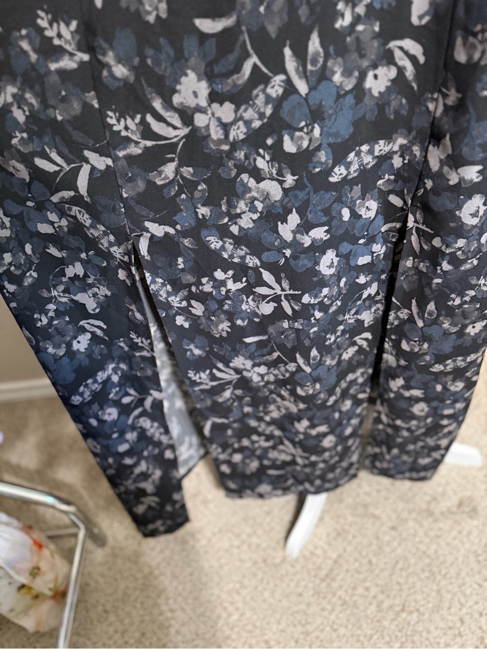 torrid Black and Gray Floral Slip Maxi Dress - Picture 5 of 16